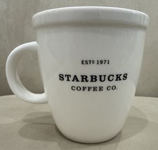 1971 Vintage Starbucks 30th Anniversary Barista 16oz White Coffee Cup/Mug 2001 picture