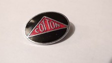 Vintage Cotton Motorcycles Enamel Lapel Pin Badge picture