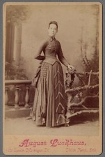 South Bend Ind Standing Portrait of Lady, Cabinet Card Photo by Luckhaus picture