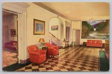 Postcard Lobby of Hotel Beech-Nut Canajoharie New York picture