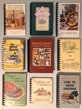 Vintage Cookbook Collection 9 Spiral Bound Recipe Books Vintage Kitchen Decor picture