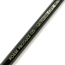 La Porte City, IA Fosse Produce Co Eggs Poultry Advertising Wood Pencil Vtg G19 picture