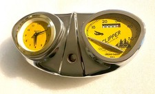 VINTAGE COLUMBIA CLIPPER SPEEDOMETER & CLOCK CLASSIC 1930S DASHBOARD 90S REISSUE picture