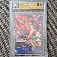 Bandai One Piece Card Game Roronoa Zoro ST21-015 SR JP Beckett 9.5 2025 picture