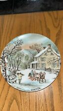 Vintage Royal China Currier & Ives Winter Collector Plate 6-3/8