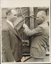1932 Press Photo Balloon pilots Tracy W. Southworth and J.E. Engle, Omaha, NE picture