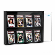 Emfogo Card Display Case, Trading with Clear View, 1 Pack, Black picture