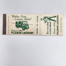 Vintage Matchbook Pilgrim Laundry Brooklyn L.I. Bronx Manhattan Westchester New  picture