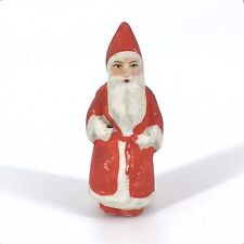 Vintage Miniature German Santa Claus Figurine Snow Baby Bisque 2 3/8” picture