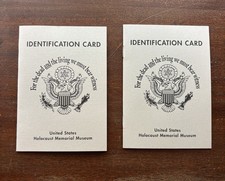 US Holocaust Memorial Museum Identification Cards picture