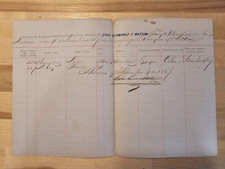 ANTIQUE SPAIN COLONY Letter 1867  Chinese Working Contract Havana DOCUMENT picture