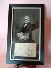Rare Antique 1800s Lord Henry Brougham Autograph / Chancellor / History UK / MP picture