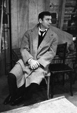 Yves Montand settling the details of his upcoming recital at the T- Old Photo 4 picture