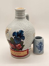 Vintage Schroffen Enzian Jug w/Attached Shot Glass Australian Ceramic Souvenir picture