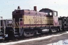 WC WISCONSIN CENTRAL Railroad Train Locomotive Original 1998 Photo Slide picture