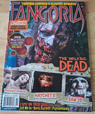 Fangoria Magazine Issue 1 Oct 2010 Walking Dead Hatchet II Saw 3D picture