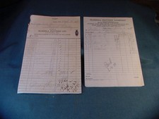 Two 1930's Russell Pottery Co Paris Tenn Bill Letterheads Tennessee Estate Find picture