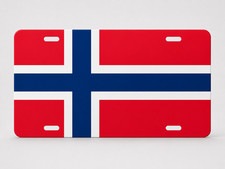 Country Flag Inspired 6x12 Aluminum License Plate Pick Your Country Novelty picture