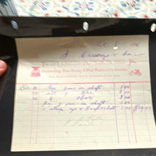 The Arizona Blacksmith Shop Handwritten Invoice/Receipt, Oct 5, 1896 picture