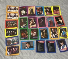 1985 AGI ROCK STAR CONCERT CARDS 25 LOT Rolling Stones, Quiet Riot, Huey Lewis picture
