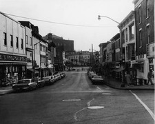 View of downtown streets and storefronts in Peekskill New York 1960s Old Photo picture