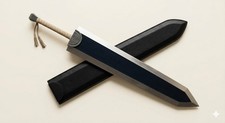 Hand Forged 60 Inches Bezserk Guts Dragon Slayer Sword Black Limited Edition picture