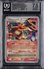 2007-09 BLACK STAR PROMO 2009 FALL COLLECTOR'S TINS CHARIZARD G LV.X BGS 7.5 picture