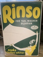 Rare Vintage 1930s RINSO Laundry Soap Detergent Box Unopened / Full Factory Seal picture