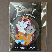 Artland Disney Aristocats Kittens 3.5” Oval Pin LE 250 Marie Toulouse Berlioz picture