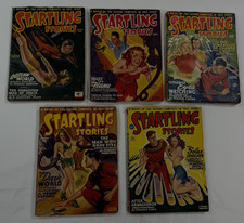 Startling Stories Pulp Lot of 5 1946 Vol 13 1, 2 & 3 & Vol 14 1 & 2 in VG Cond picture
