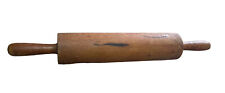 Vintage Rustic Large Hand Turned Solid Wood Rolling Pin 22”Aged Primitive Heavy picture