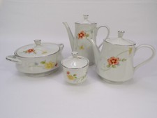 Vintage 8 Pc Set Annabelle China Coffee Tea Pots, Casserole, S. Bowl w/ Lids Z25 picture