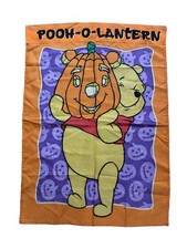 Vintage Disney Winnie The Pooh, Pooh O-Lantern Halloween Fall Outsoor Flag 29x40 picture
