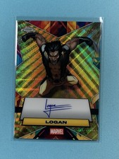 Logan Wolverine 2025 Topps Chrome Marvel Facsimile Auto Gold /50 picture