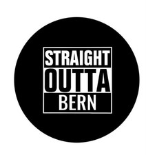Straight Outta Bern Switzerland  2.25”  Pinback Button Pin Badge picture