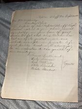 Antique Poplar Bluff MO Student Letter to Mrs McKinley President Assassination picture
