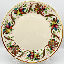 NEW NWT ELEGANT LENOX HOLIDAY TARTAN DINNER PLATE, 10.75in picture