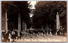 K53/ Marion Ohio RPPC Postcard c1920 Court of Honor Harding Residence 456 picture