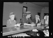 Photo:Lumberjacks in beer parlor. Craigville, Minnesota picture