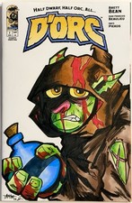 D'orc #1 - Original Art Sketch Cvr by El Gato's Jim Tamimi w/Bonus Remark on COA picture