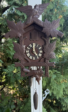 Antique C 1910 Hubert Herr German Quail Cuckoo Clock - VIDEO - ALL ORIGINAL picture