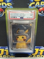 2023 POKEMON X VAN GOGH #085 PIKACHU WITH GREY FELT HAT PSA 9 picture