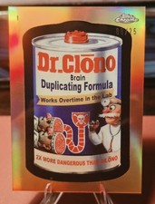 2026 Topps Wacky Packages Dr. Clono #1 Wonky Orange Chrome /25 SP 08/25 🔥🔥 picture