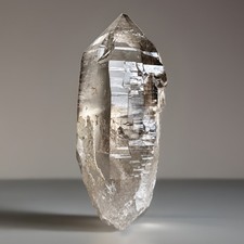“Ashen Light” Hashupi Himalayan Gray Smoky  Frosted & Glossy Skin Quartz Crystal picture