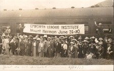 Vintage RPPC Epworth League Mount Hermon California Postcard Southern Pacific picture