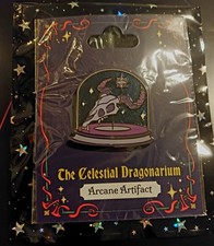 Dream Vale Studios Forgotten Artifact Dragon Skull Enamel Pin picture