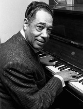 Jazz great Duke Ellington sits at the piano Historic Old Photo picture