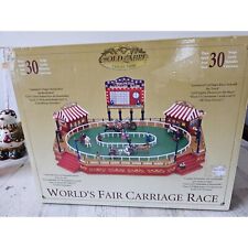 Mr Xmas world's Fair carriage race new rare gold label horses Xmas animated picture