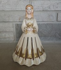 Retired Vintage Lillian Vernon Christmas Napkin Holder Angel Lady Figurine picture