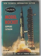 Estes Model Rocket Supplies Catalog No 691 1969 Vintage Technical Info Section picture